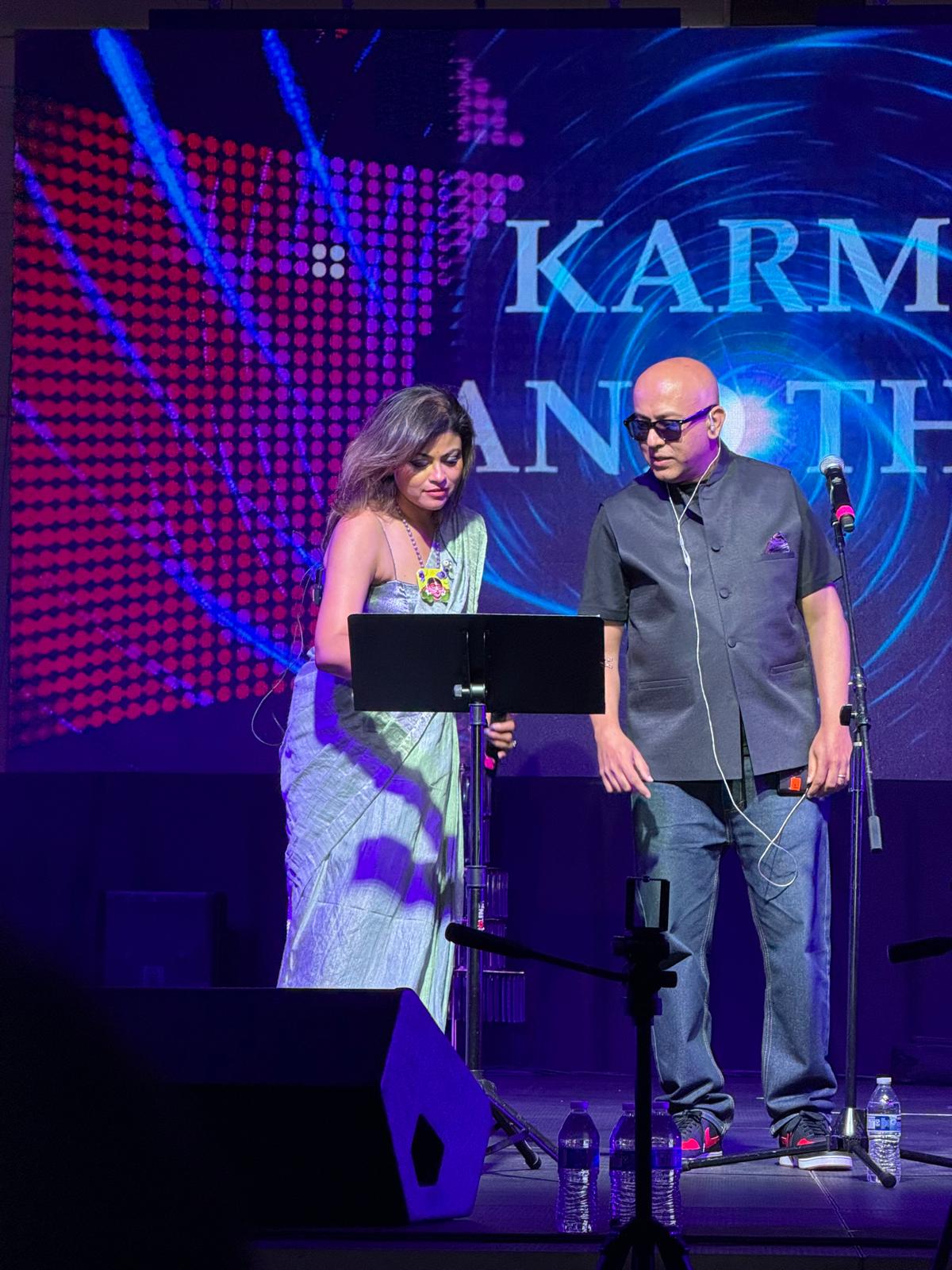 Live performance with stage lighting